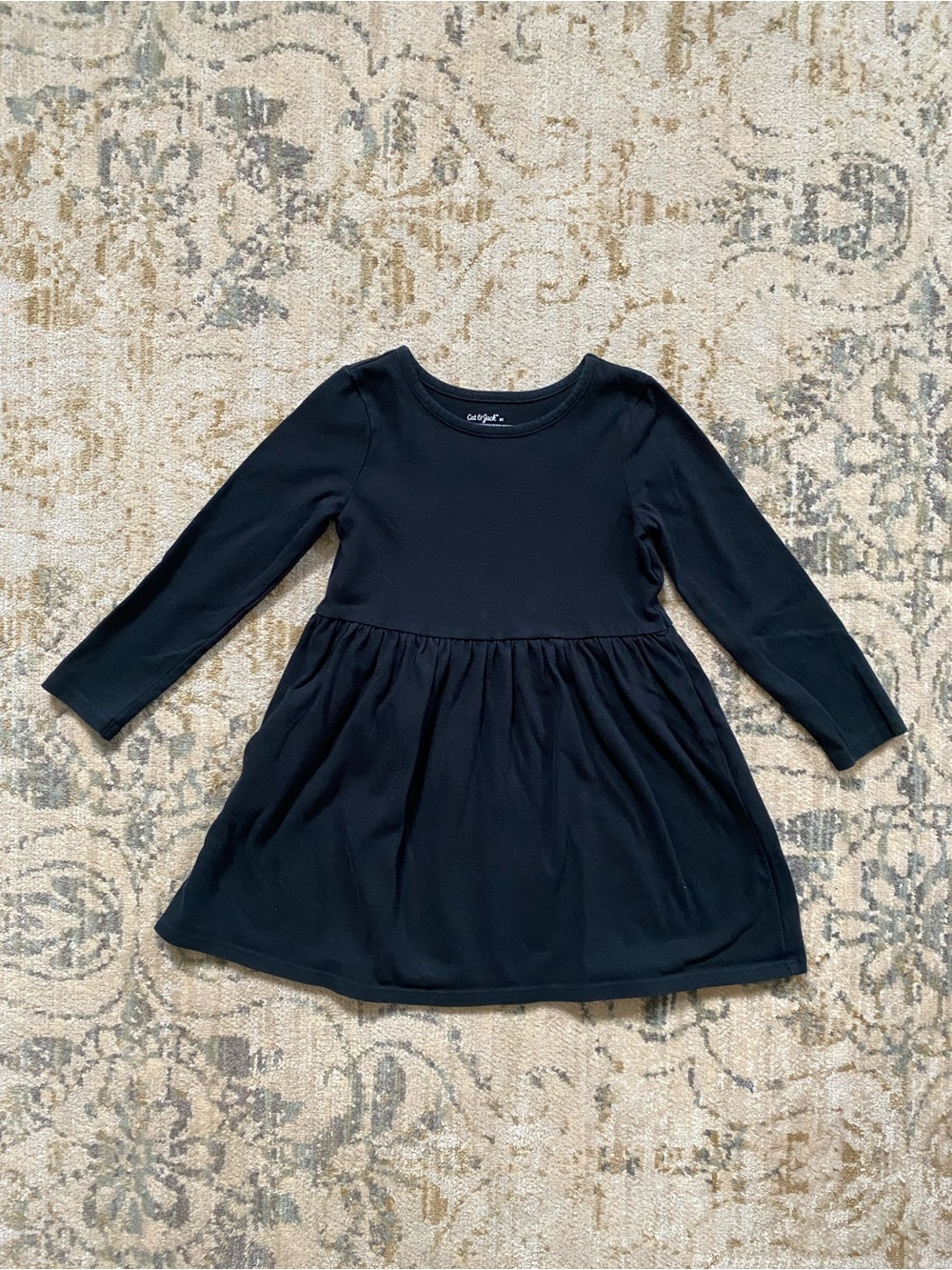 Cat & Jack Black Long-Sleeve Girls Dress - Size 5T